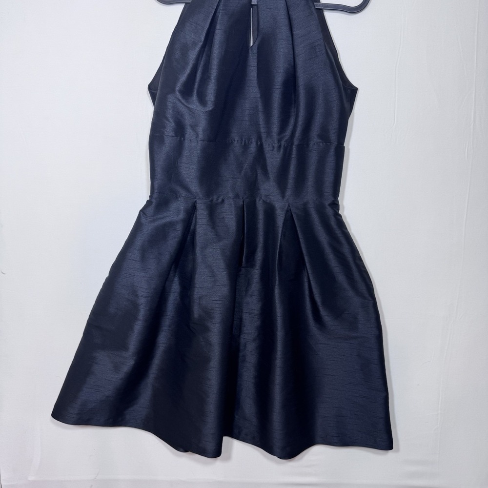 Alfred Sung D449 Size 6 Black A-Line Midi Cocktail Dress Bridesmaid Prom Formal - Picture 4 of 11
